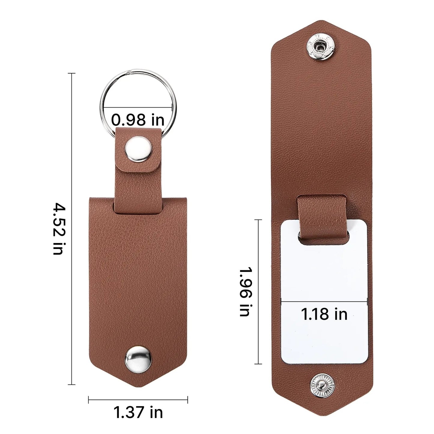 Engravable Keychain with Sublimation Insert