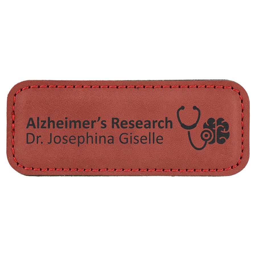 Small Leatherette Name Badge