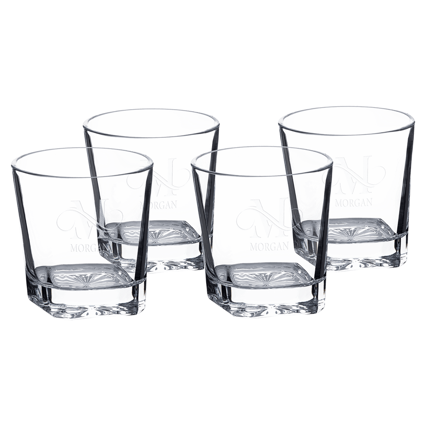 Engraved Rocks Glass Set
