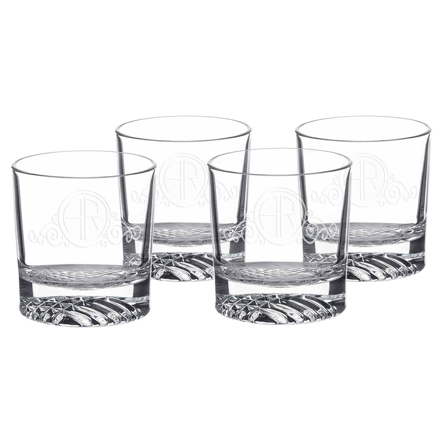 Engraved Rocks Glass Set