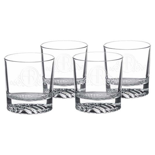 Engraved Rocks Glass Set