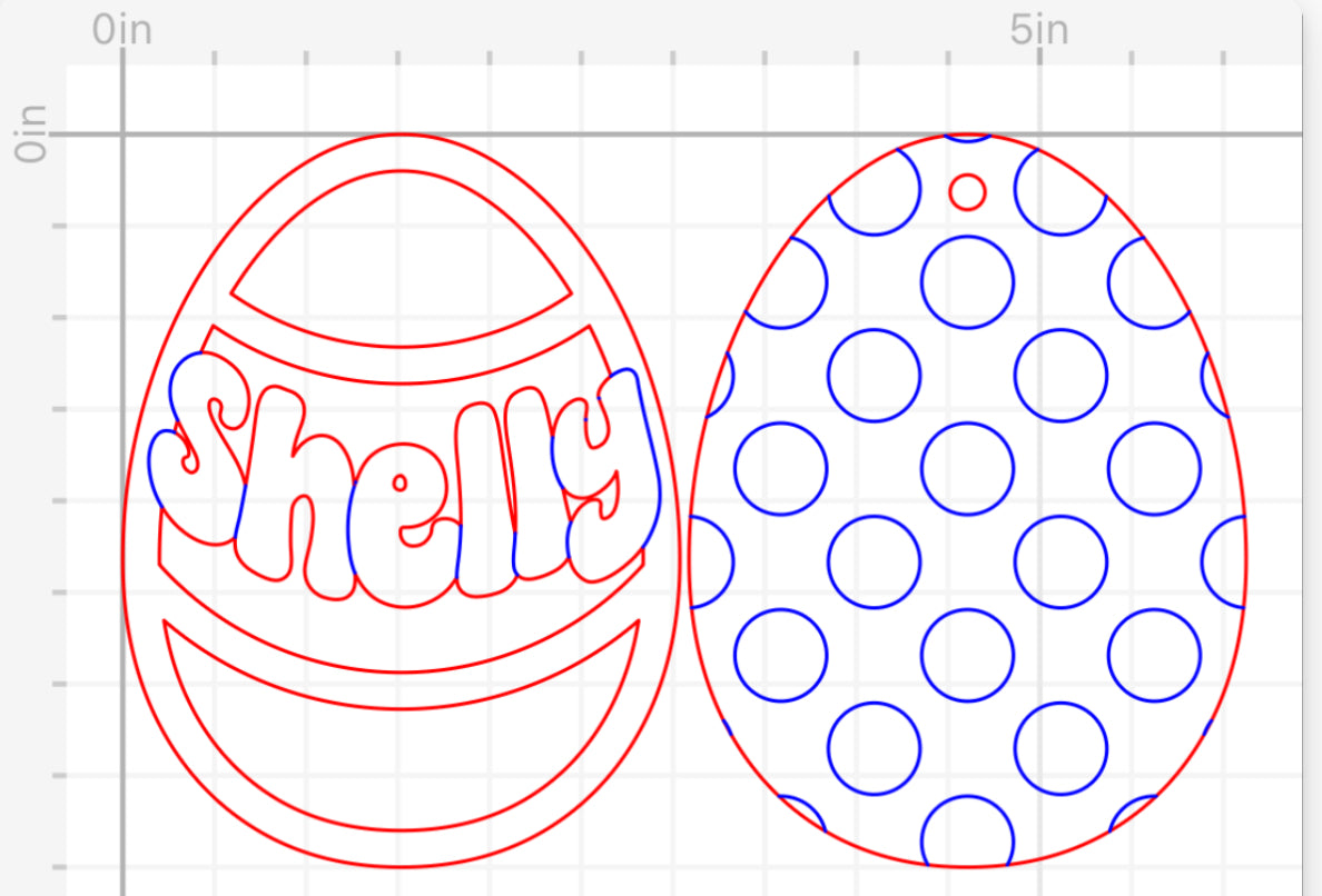 Easter Egg Name Tag Kit