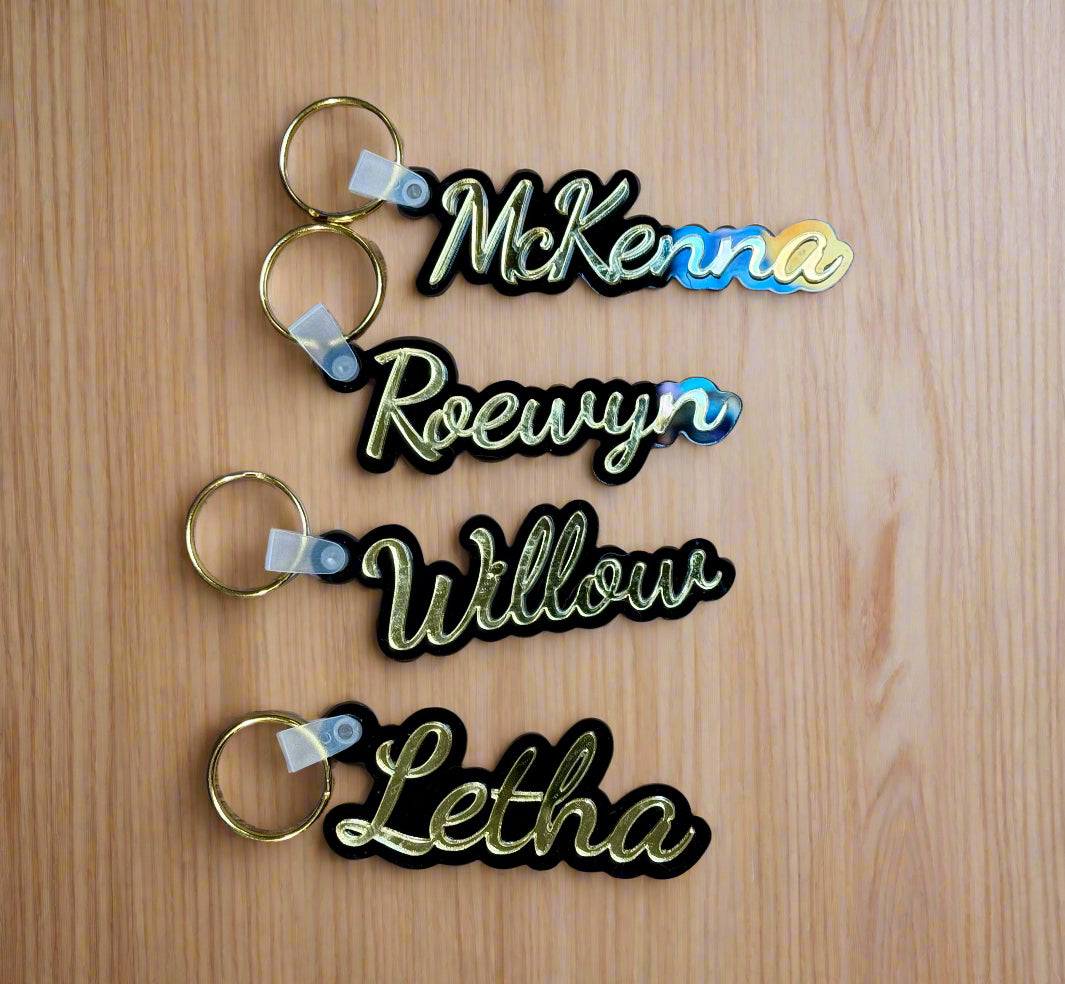 Acrylic Name Keychains