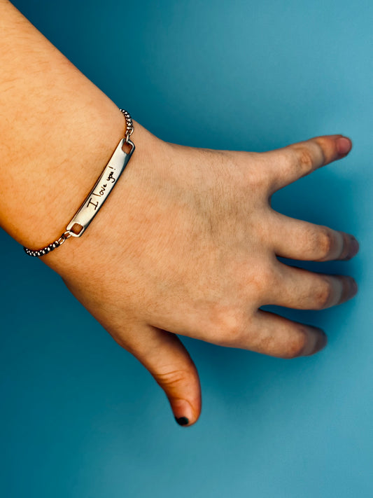 Personalized Stainless Steel Bracelet