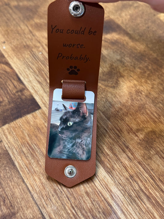 Engravable Keychain with Sublimation Insert