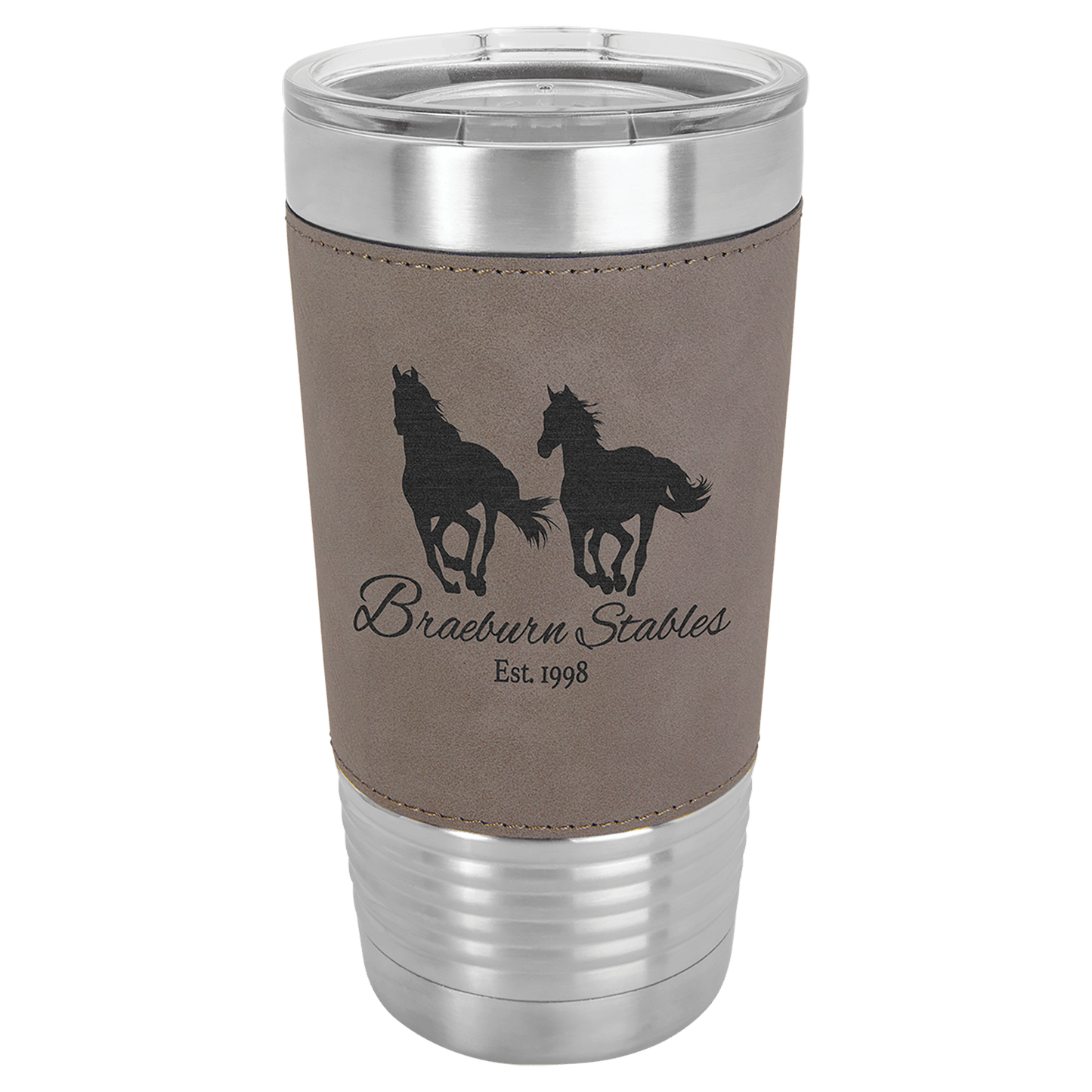 20oz Leatherette Wrapped Polar Camel Tumbler