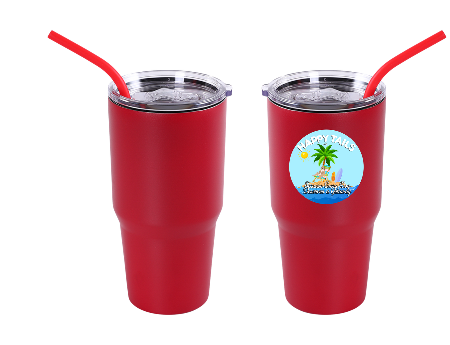 Happy Tails 30oz UV DTF Tumbler