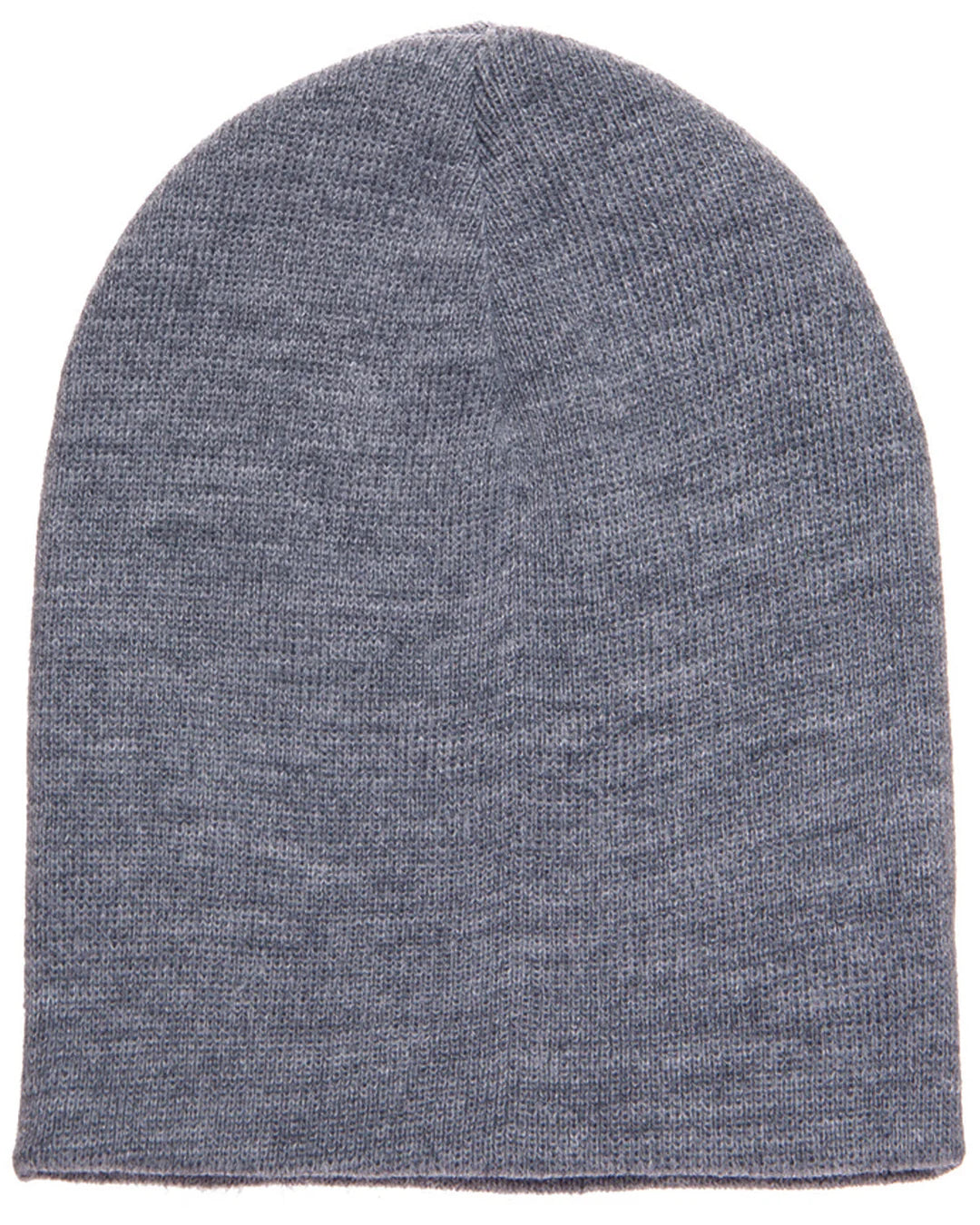 Knit Beanie with Leatherette Patch