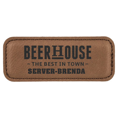 Small Leatherette Name Badge