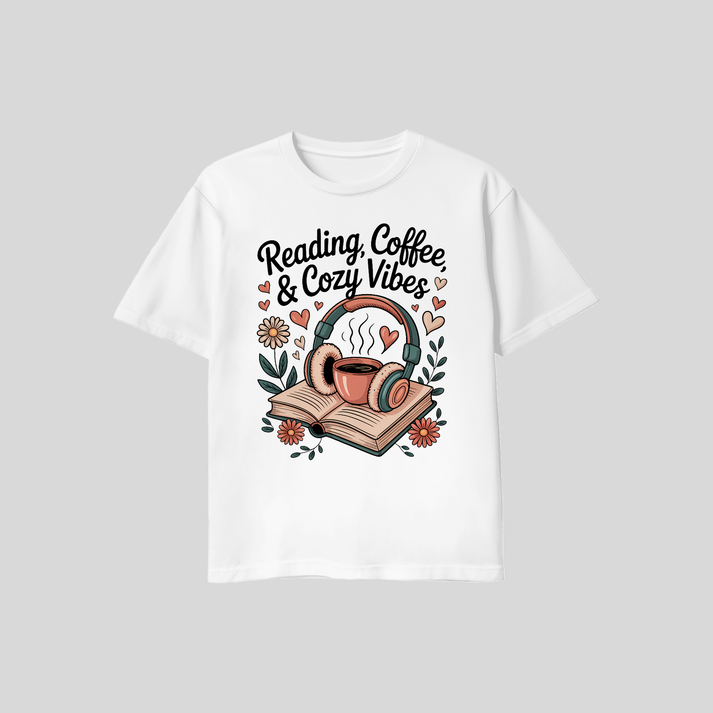 Reading, Coffee, and Cozy Vibes Shirt