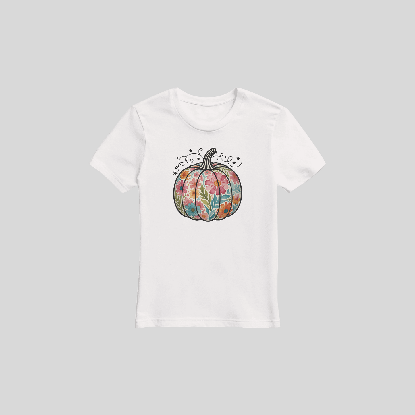 Floral Pastel Pumpkin