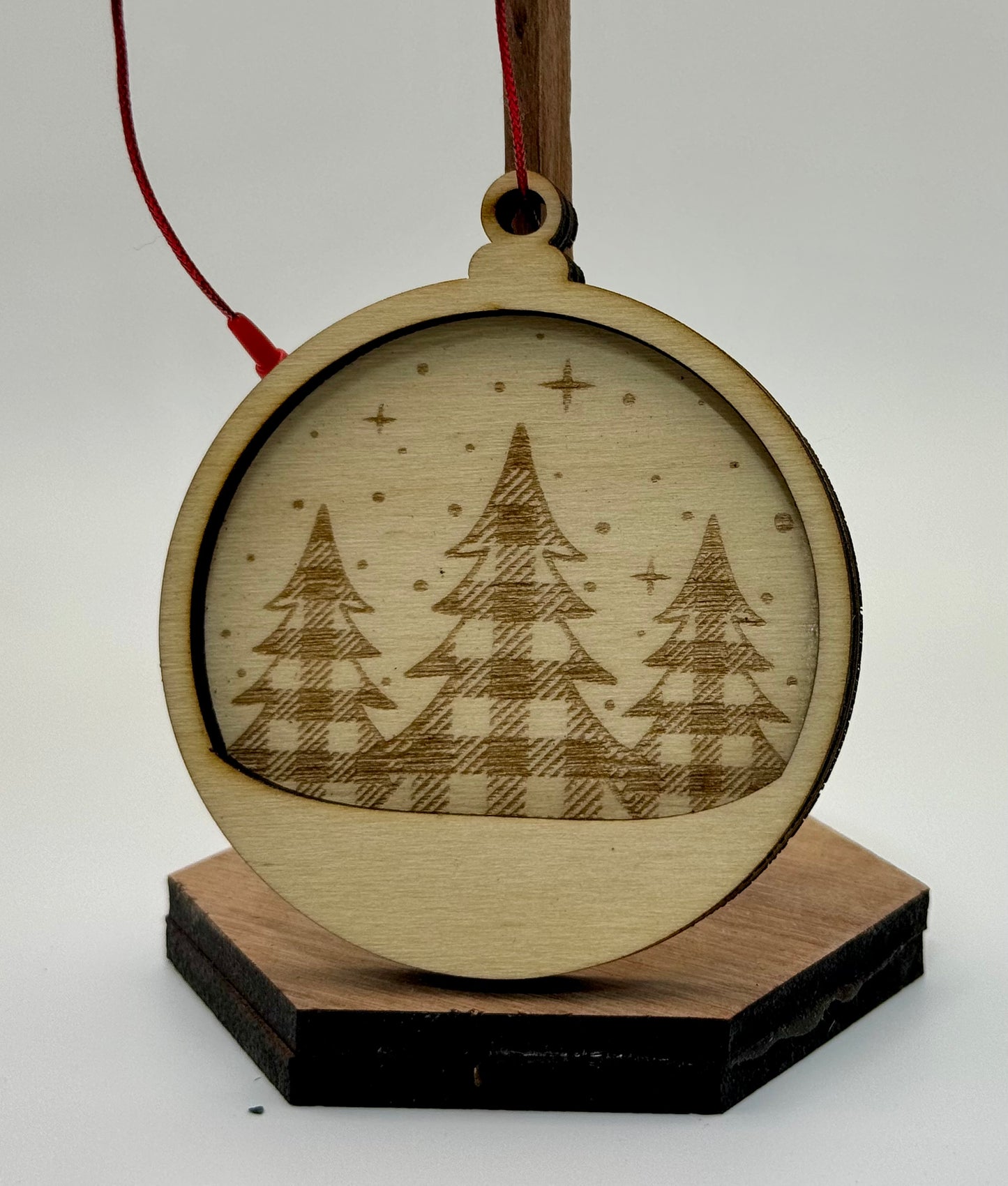 2.5" Round layered ornaments