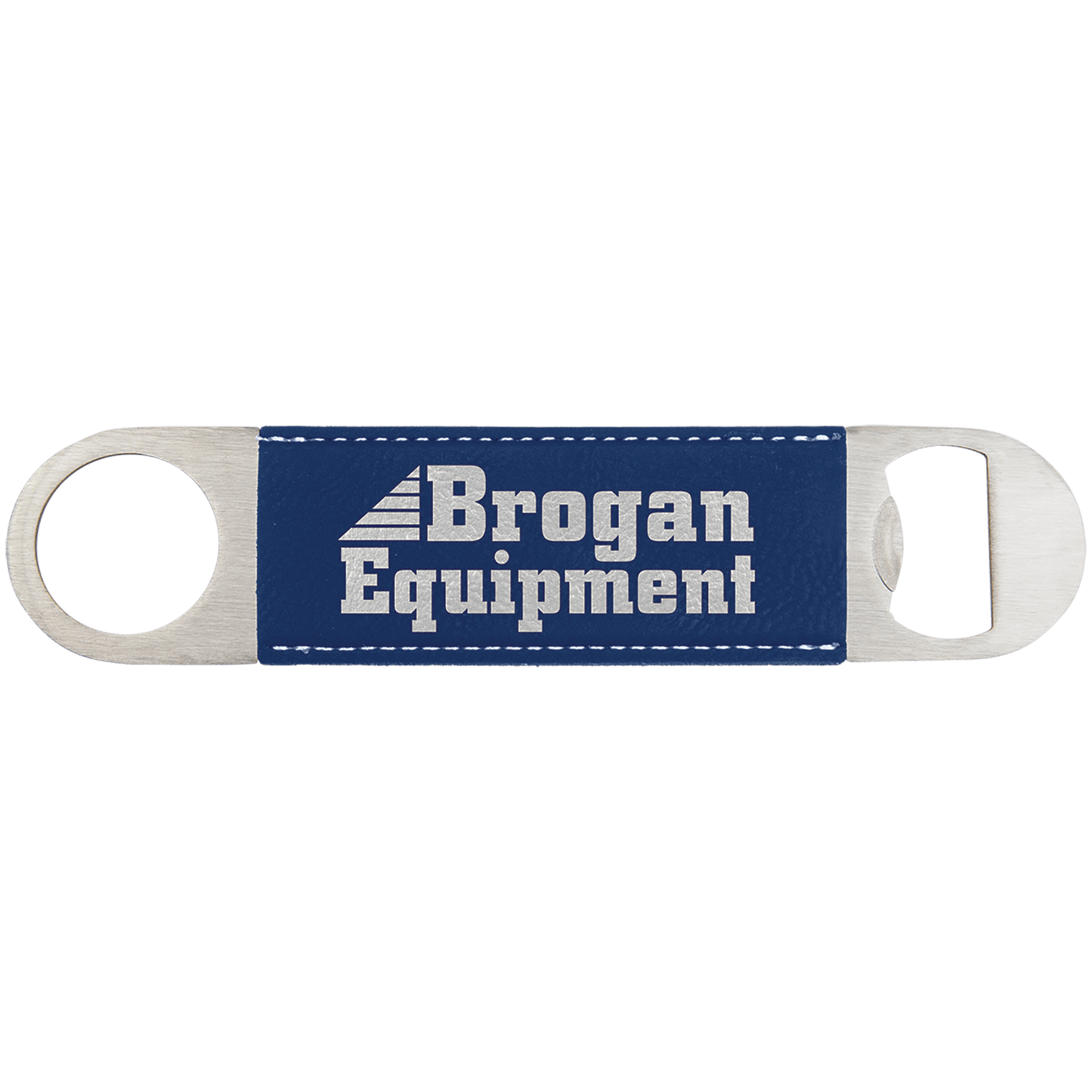 1.5" x 7" Stainless Steel Bottle Opener with Leatherette Sleeve