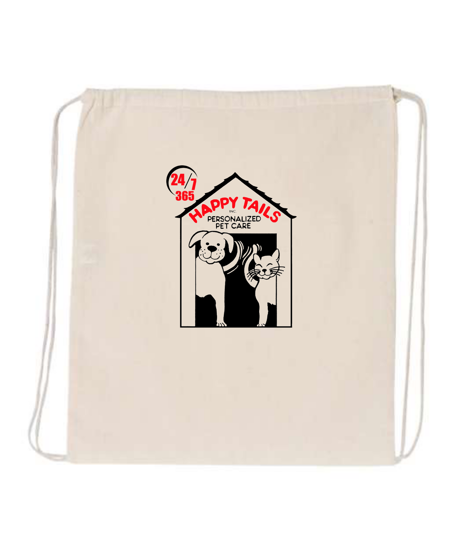 Happy Tails Logo Tote