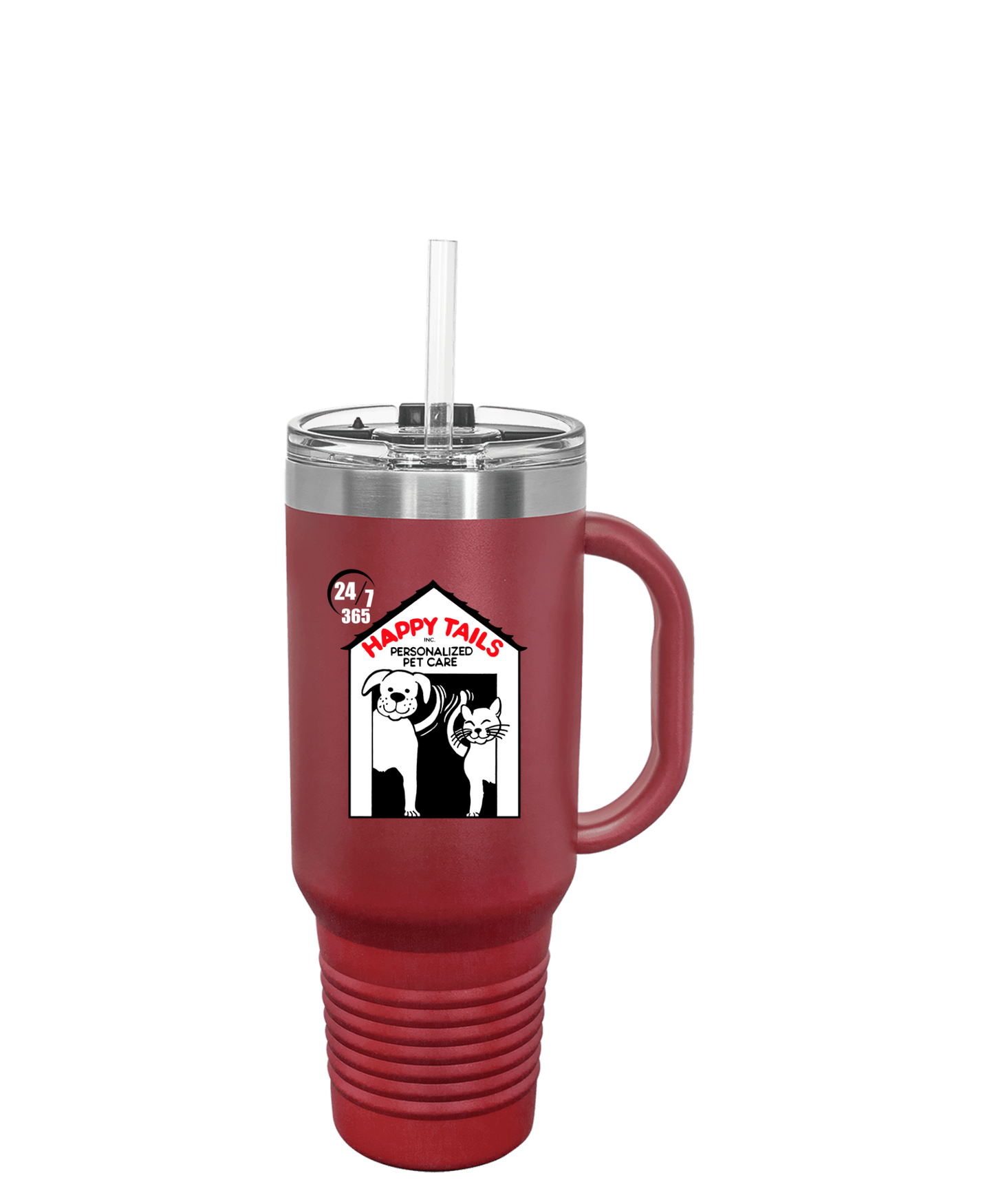 Happy Tails 40oz UV DTF Tumbler