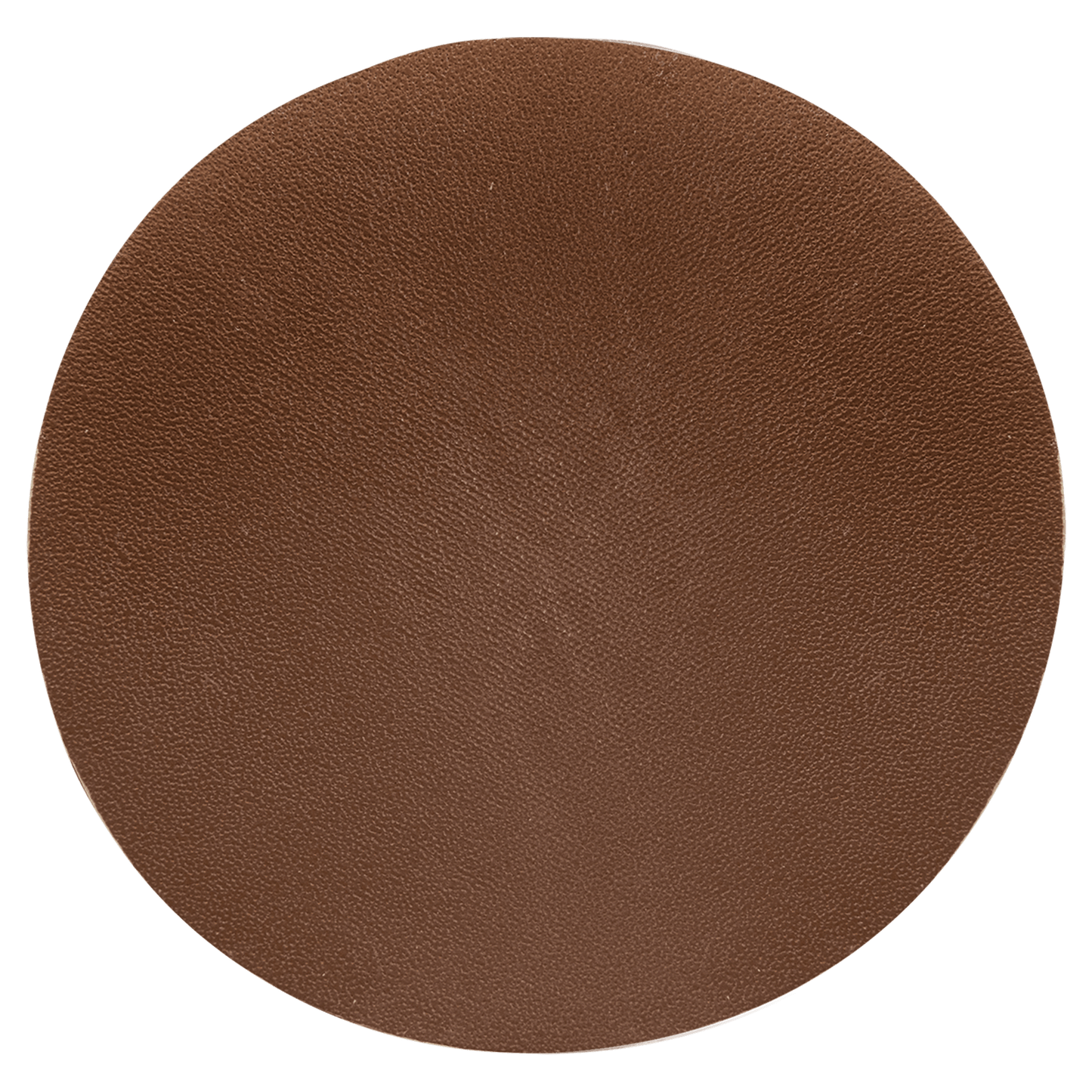 2.5” Round Genuine Leather Iron-On Patch