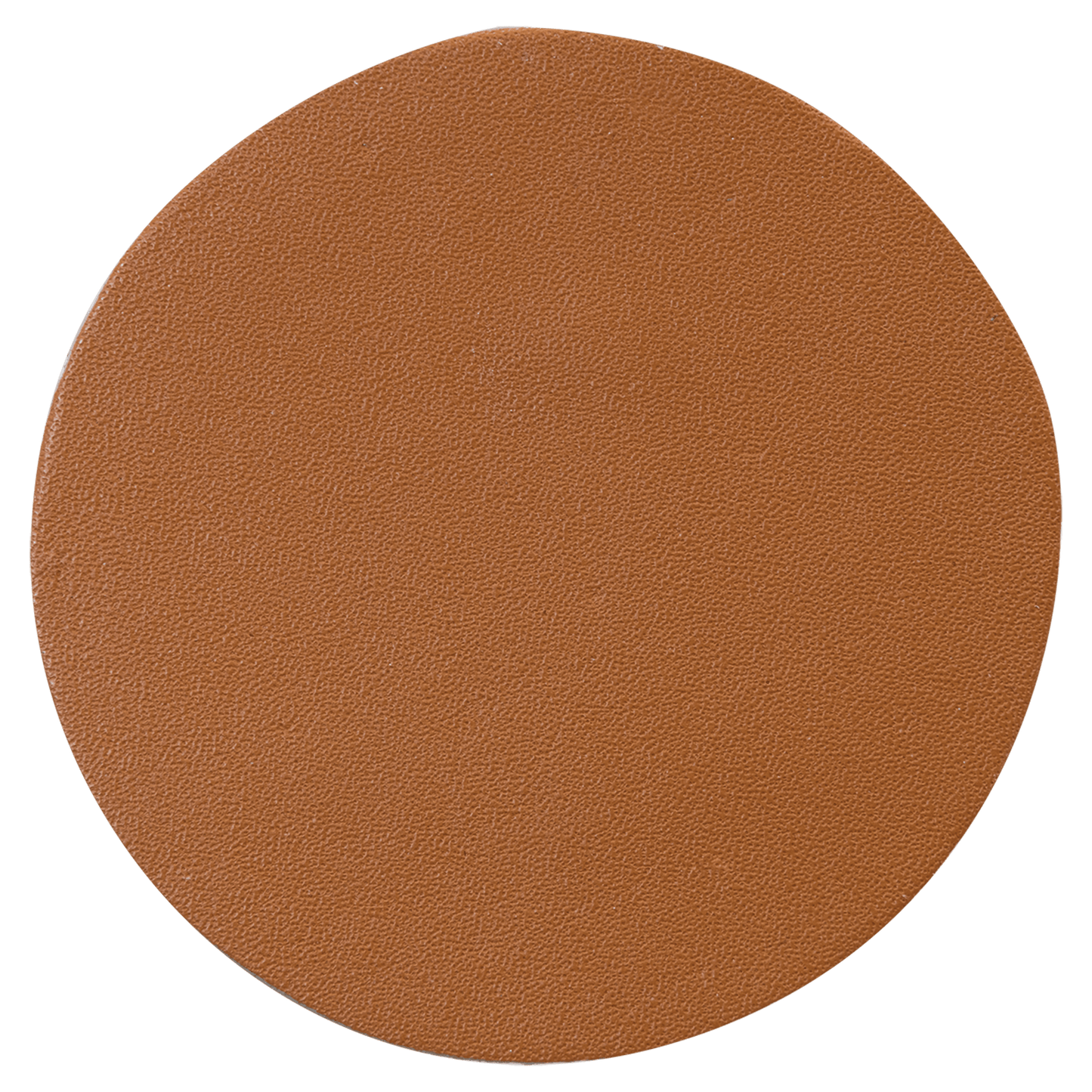 2.5” Round Genuine Leather Iron-On Patch