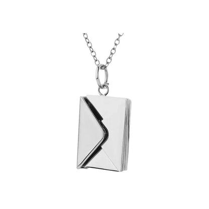 Stainless Steel Envelope Necklace