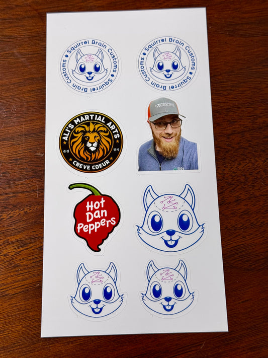 4" x 7" Sticker Sheet