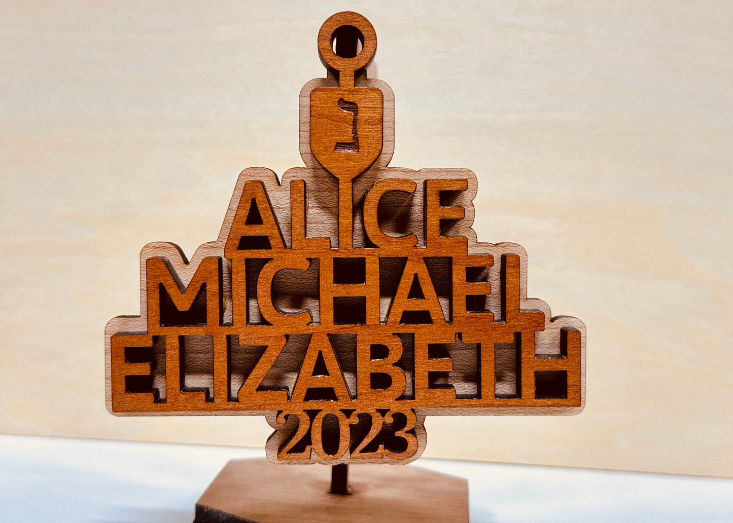 Custom Family Name Ornaments