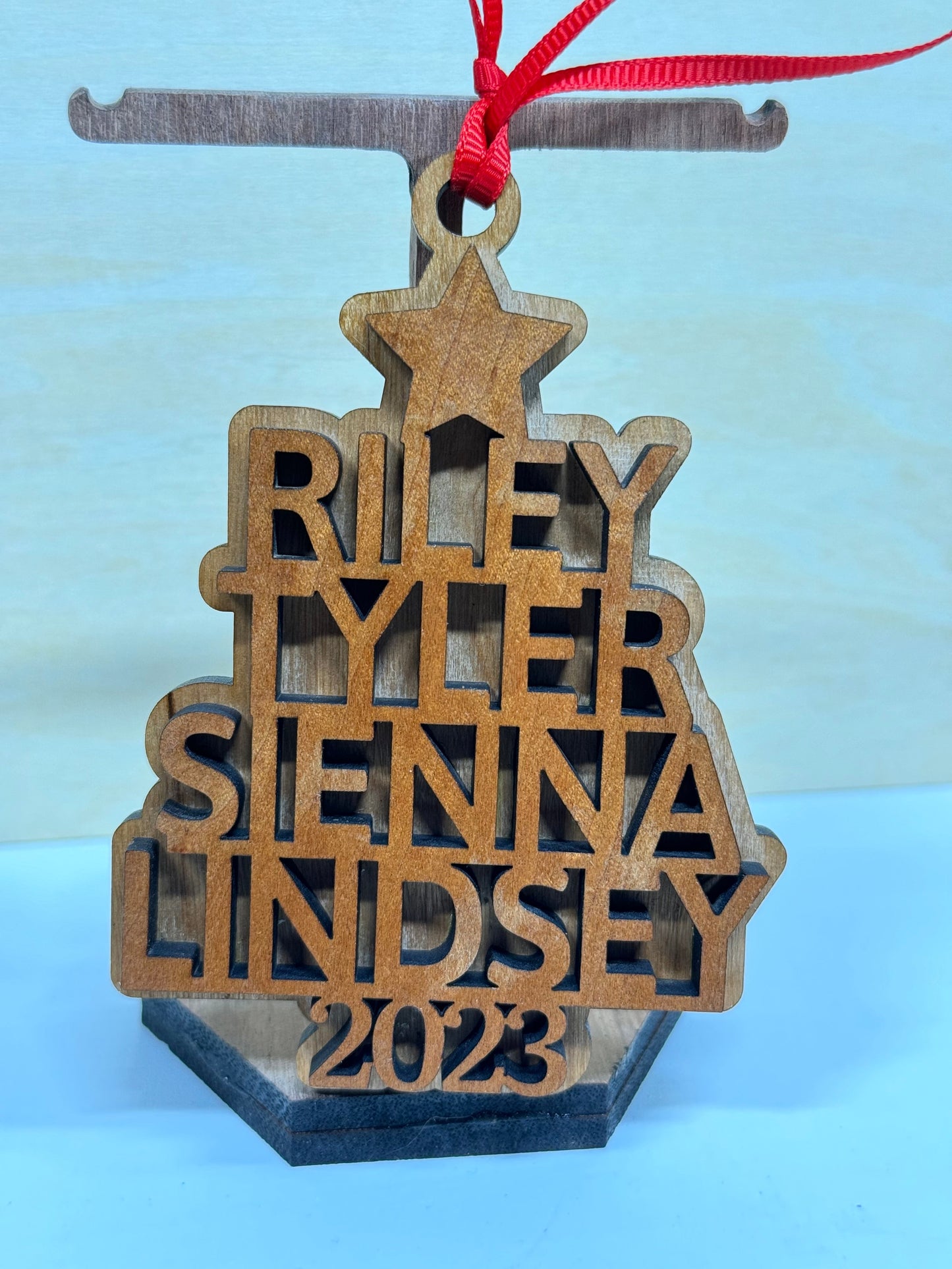 Custom Family Name Ornaments