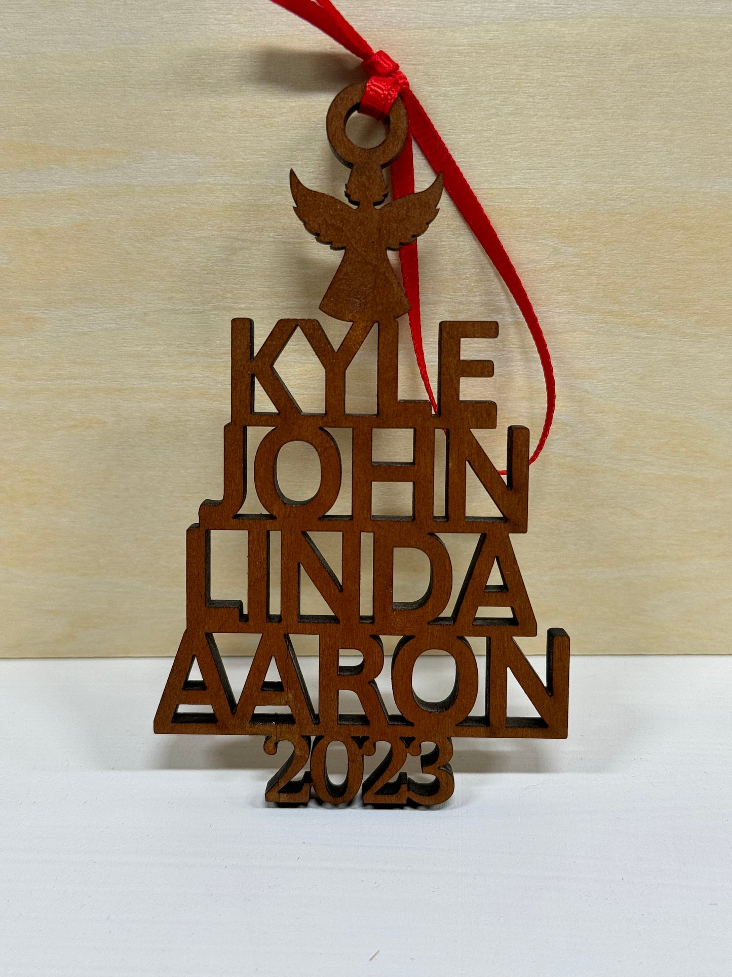 Custom Family Name Ornaments