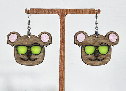 Animals with Sunglasses Earrings