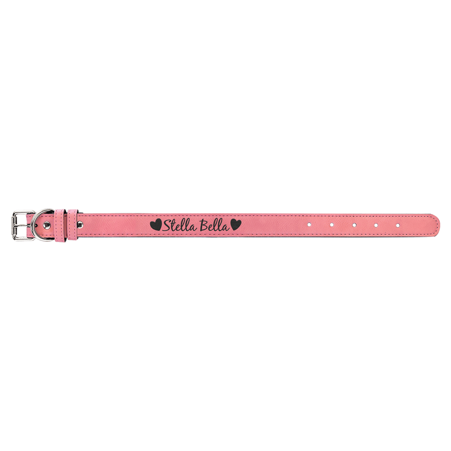 Customizable Leatherette Pet Collars