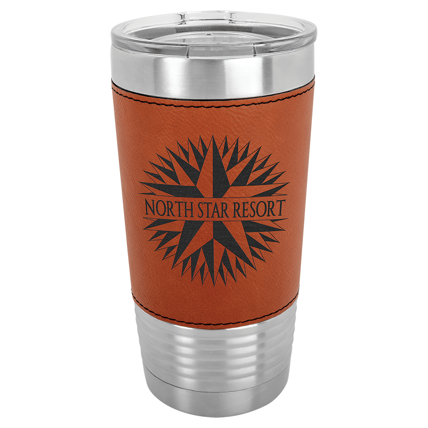 20oz Leatherette Wrapped Polar Camel Tumbler