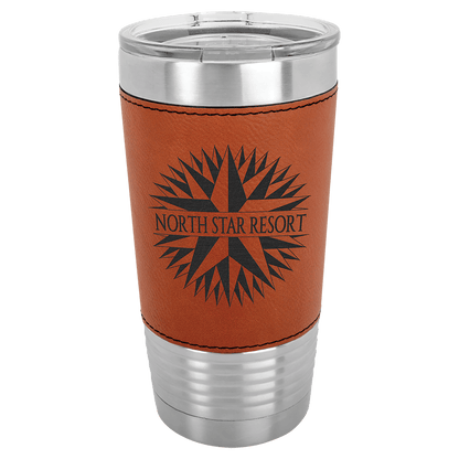 20oz Leatherette Wrapped Polar Camel Tumbler