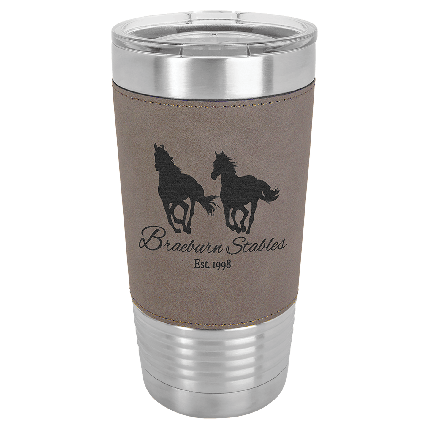 20oz Leatherette Wrapped Polar Camel Tumbler