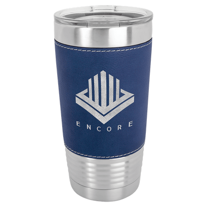 20oz Leatherette Wrapped Polar Camel Tumbler