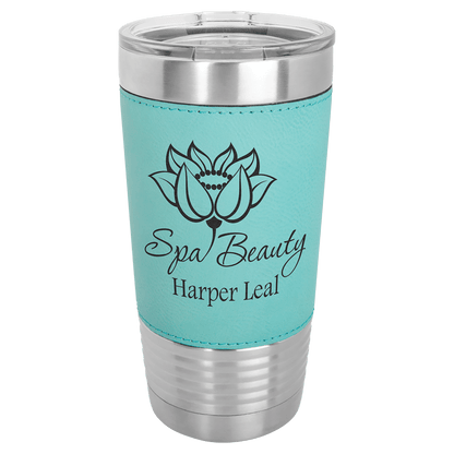 20oz Leatherette Wrapped Polar Camel Tumbler