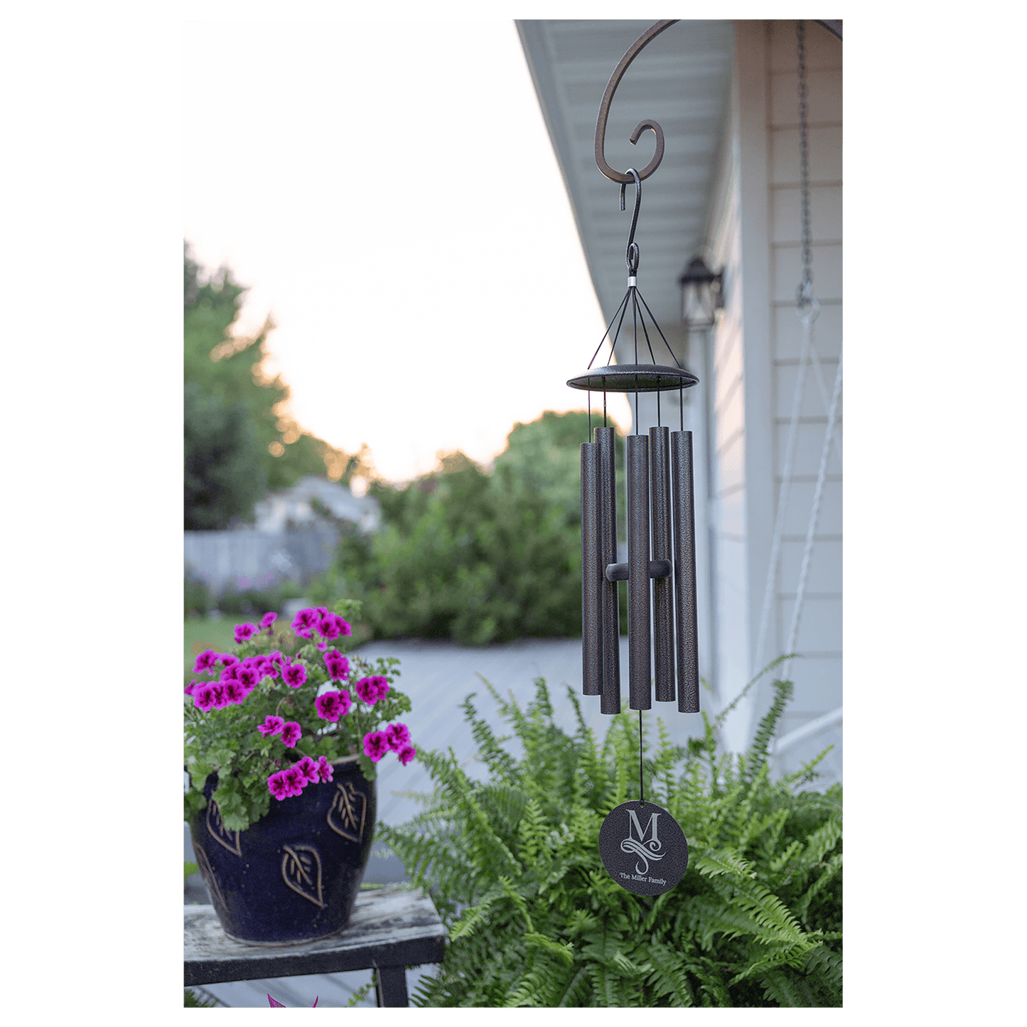 Black Powder Coated Wind Chime